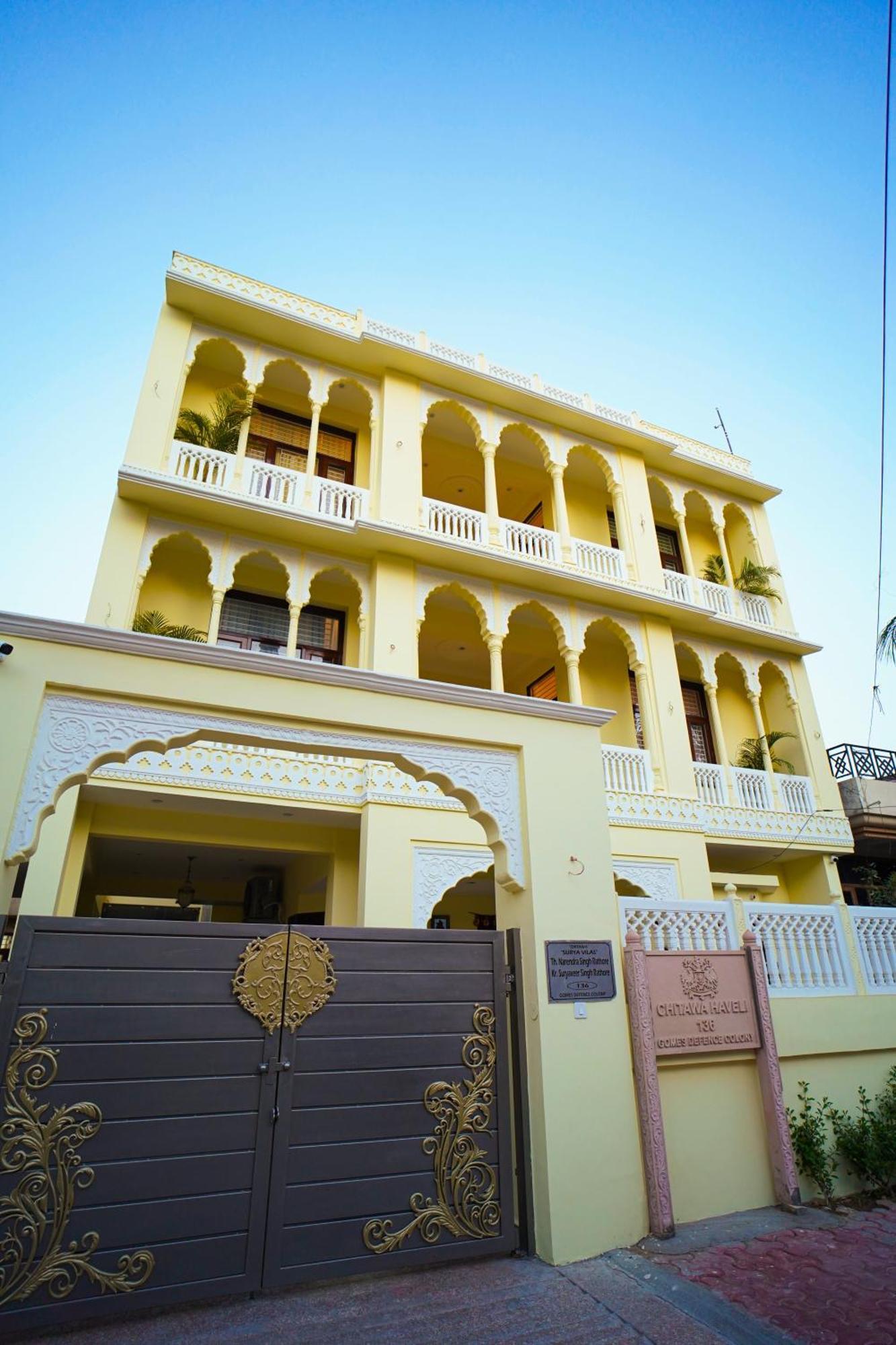 Chitawa Haveli Jaipur Hotel Bagian luar foto